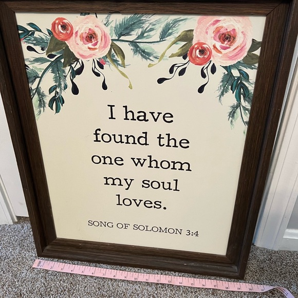 Set of 2 Matching Floral Pictures - Bible Verses 🌸 - Picture 4 of 7